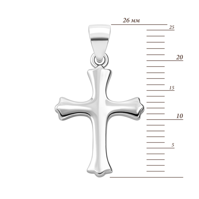 Срібний хрестик. Артикул UG52P16238