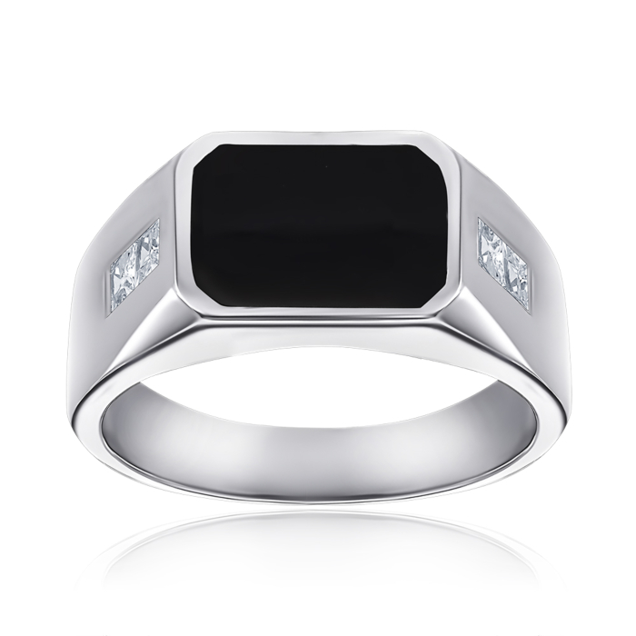 Серебряная печатка. Артикул 2R24474-R/12/627