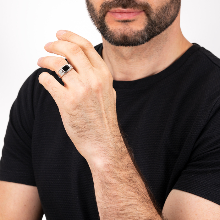 Серебряная печатка. Артикул 2R24477-R/12/627