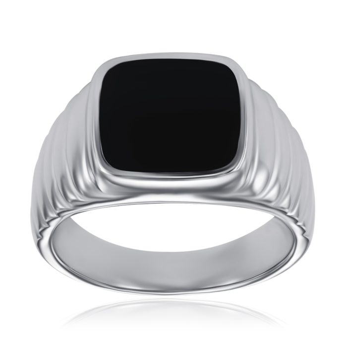 Срібна печатка з емаллю. Артикул 2R24551-R/12/389