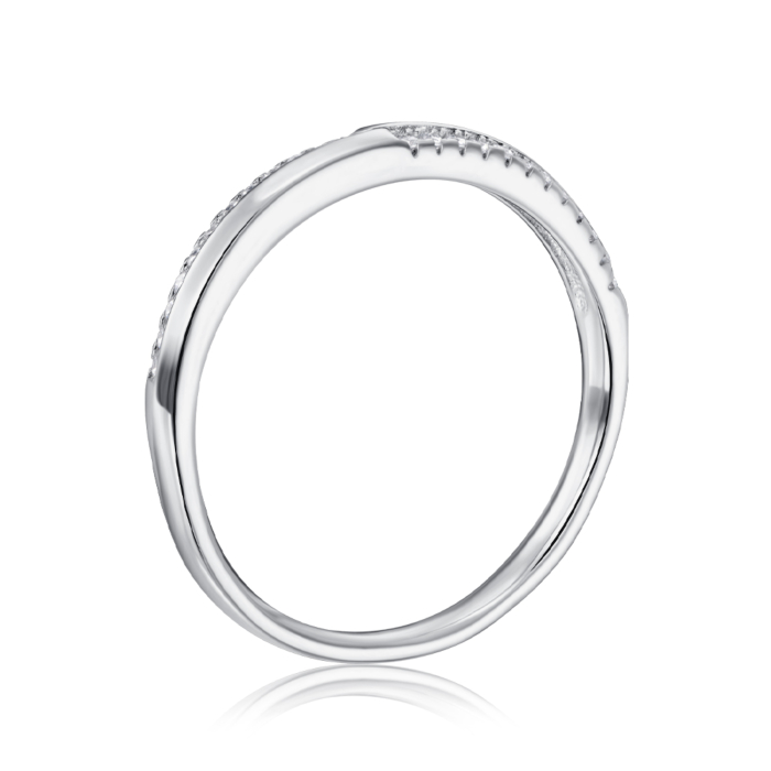 Серебряное кольцо с фианитами. Артикул 2R30303-R/12/1