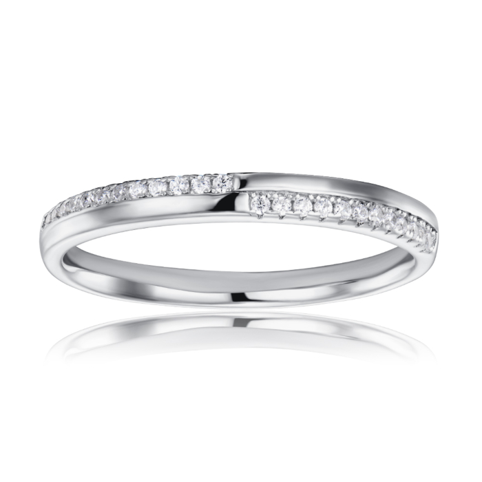 Серебряное кольцо с фианитами. Артикул 2R30303-R/12/1