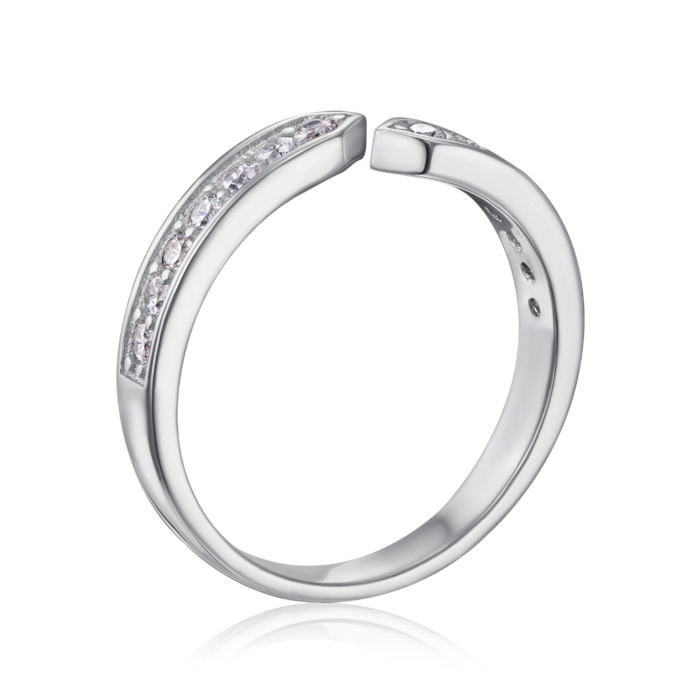 Срібна каблучка з фіанітами. Артикул 2R30313-R/12/1