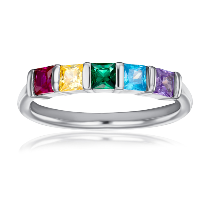 Срібна каблучка з фіанітами. Артикул 2R33775-R/12/3535