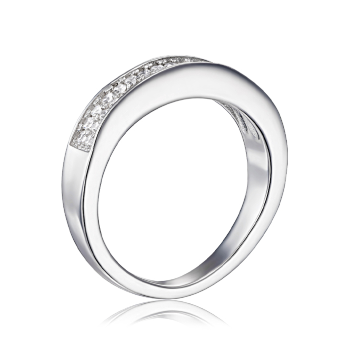 Серебряное кольцо с фианитами. Артикул 2S12813-R/12/1