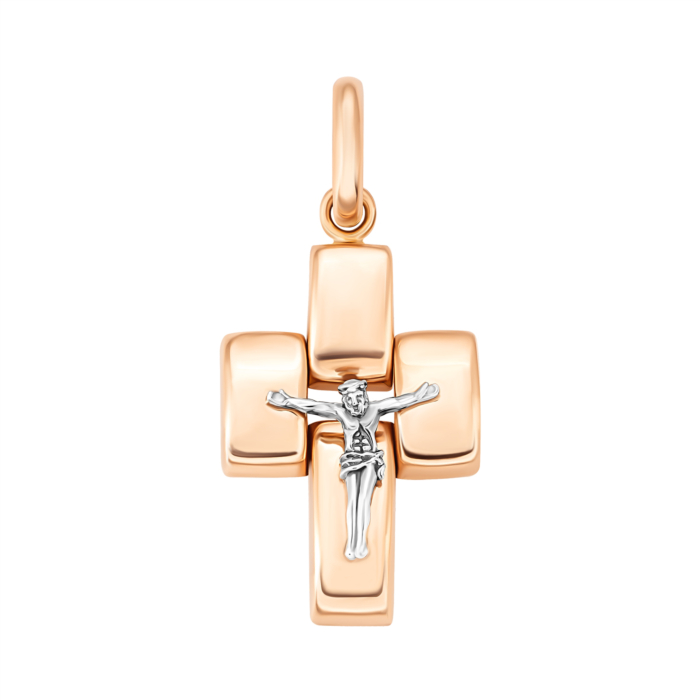 Золотий хрестик. Розп'яття Христове. Артикул UG53/31/010