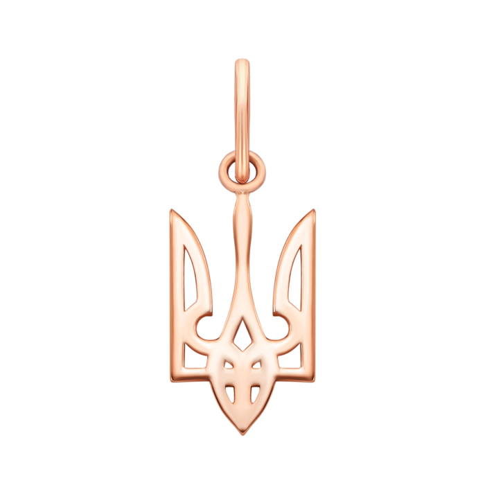 Золота підвіска Герб України.Артикул UG530/0043/00/01/01