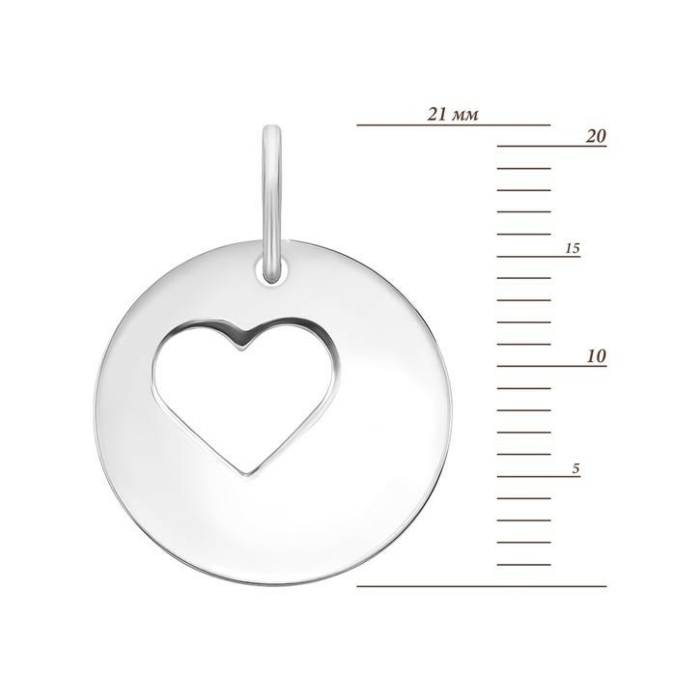 Золота підвіска Серце. Артикул UG5300037/02/00/0