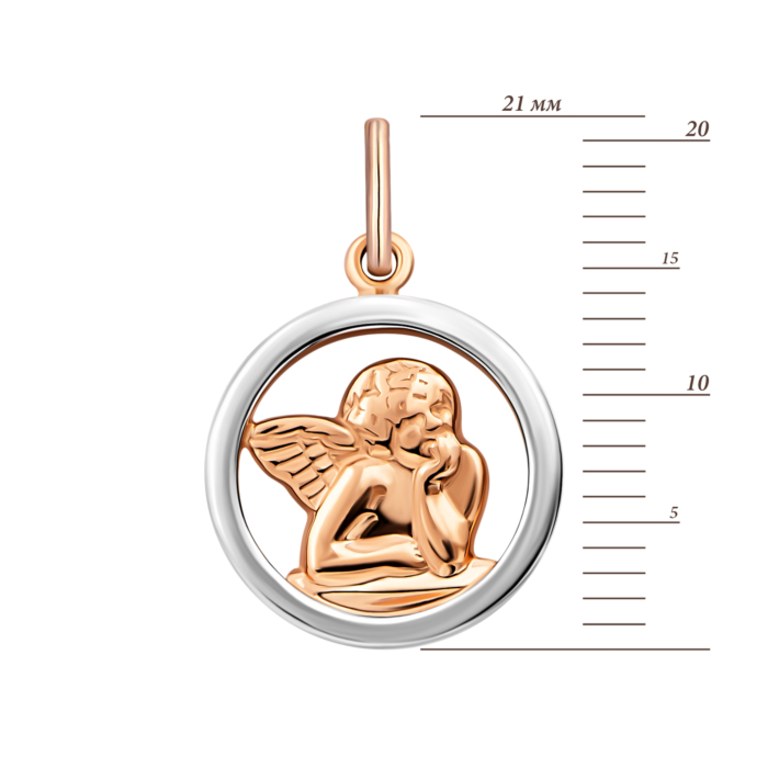 Золота підвіска Янгол. Артикул UG5300289910101