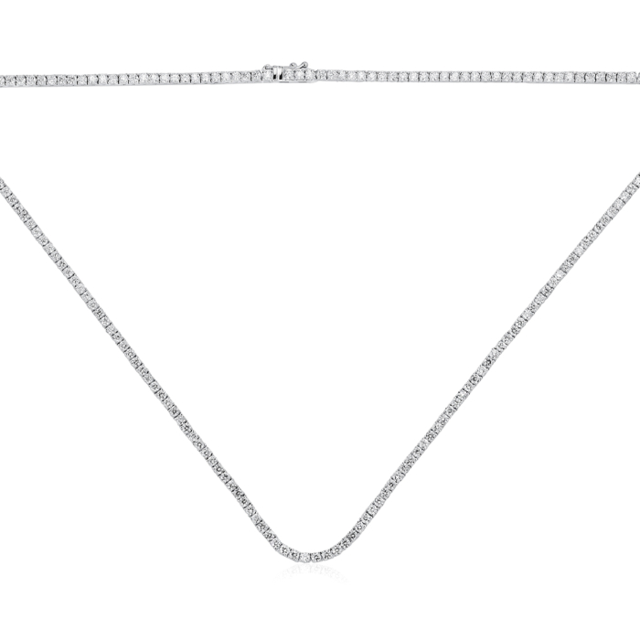 Золоте кольє з екодіамантами. Артикул 3003-L/02/1/11914