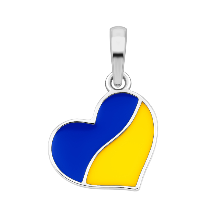 Серебряная подвеска с эмалью. Артикул UG530035e