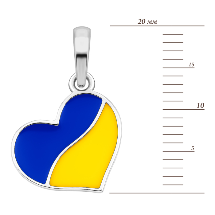 Серебряная подвеска с эмалью. Артикул UG530035e