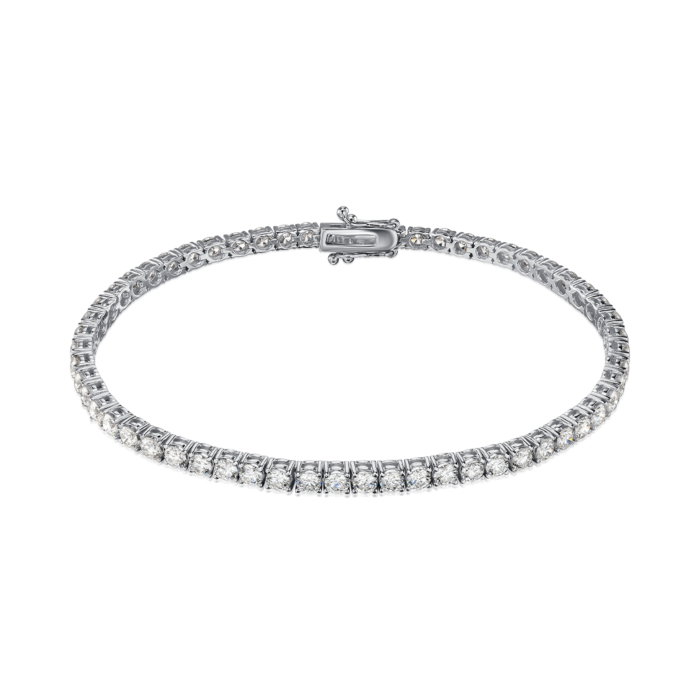 Браслет з білого золота з екодіамантами 3005-L/02/1/11901