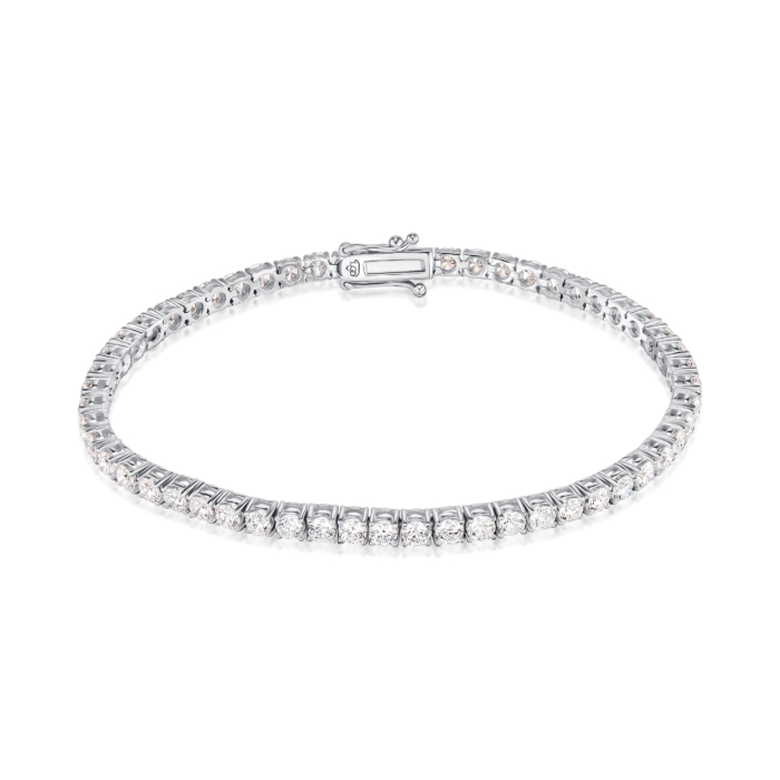 Золотий браслет з екодіамантами. Артикул 3009-L/02/1/11901