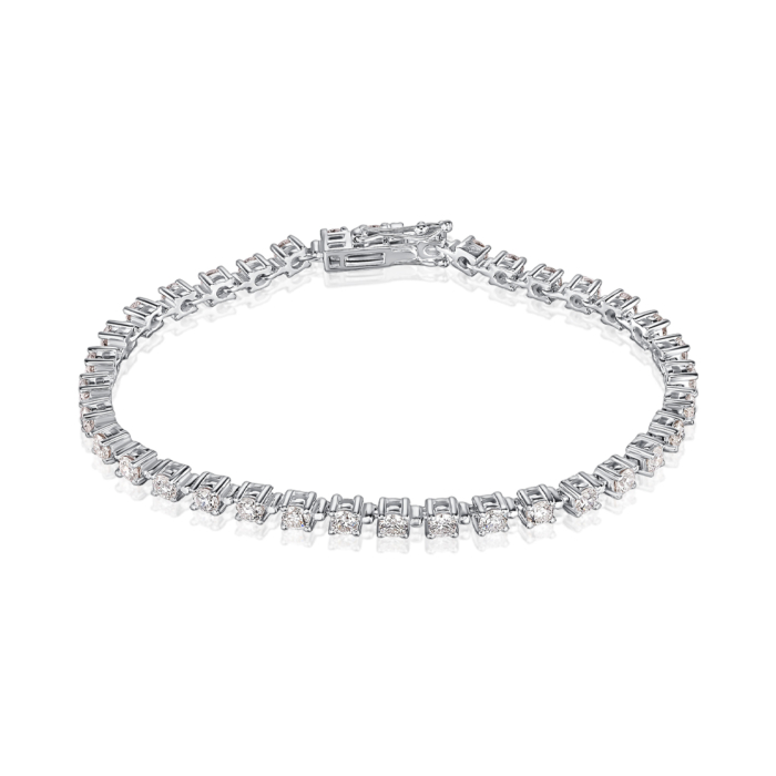 Золотий браслет з екодіамантами. Артикул 3010-L/02/1/11901