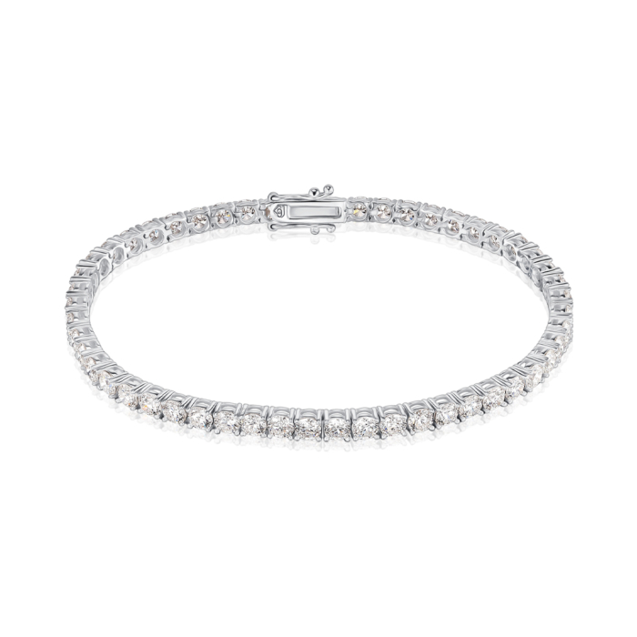 Золотий браслет з екодіамантами. Артикул 3011-L/02/1/11901