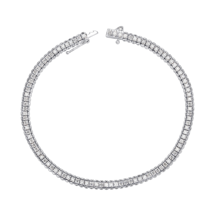 Браслет з білого золота з діамантами 3014/02/1/8155