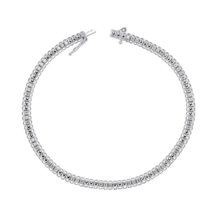 Золотий браслет з діамантами. Артикул 3015/02/1/8155