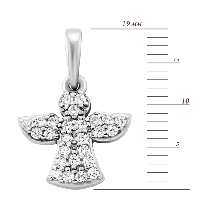 Срібна підвіска з фіанітами. Артикул UG530197