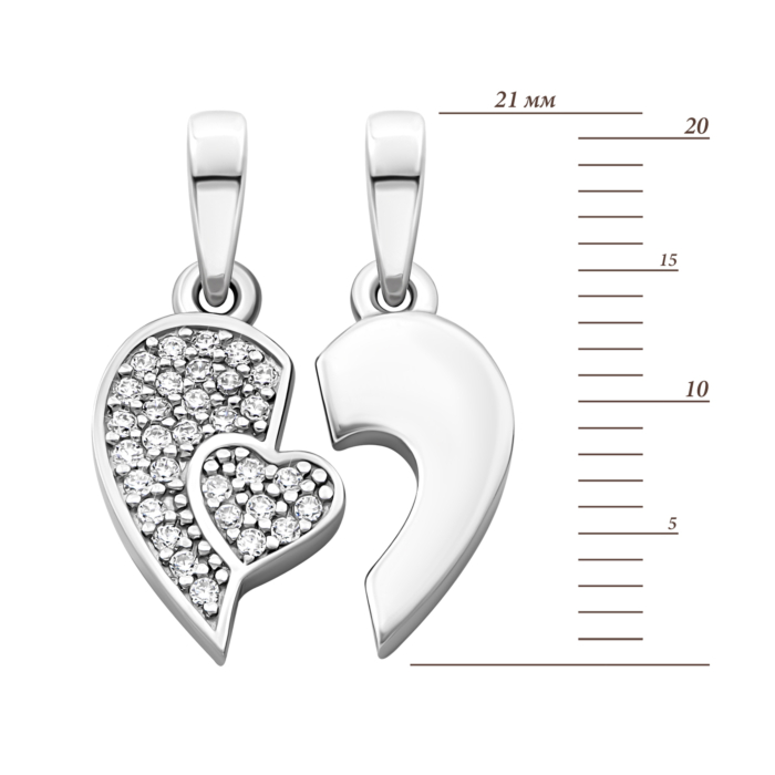 Серебряная парная подвеска. Артикул UG530205