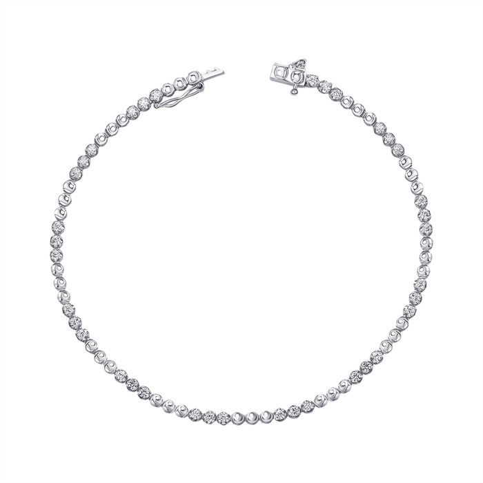 Золотой браслет с бриллиантами 3021/02/1/8155