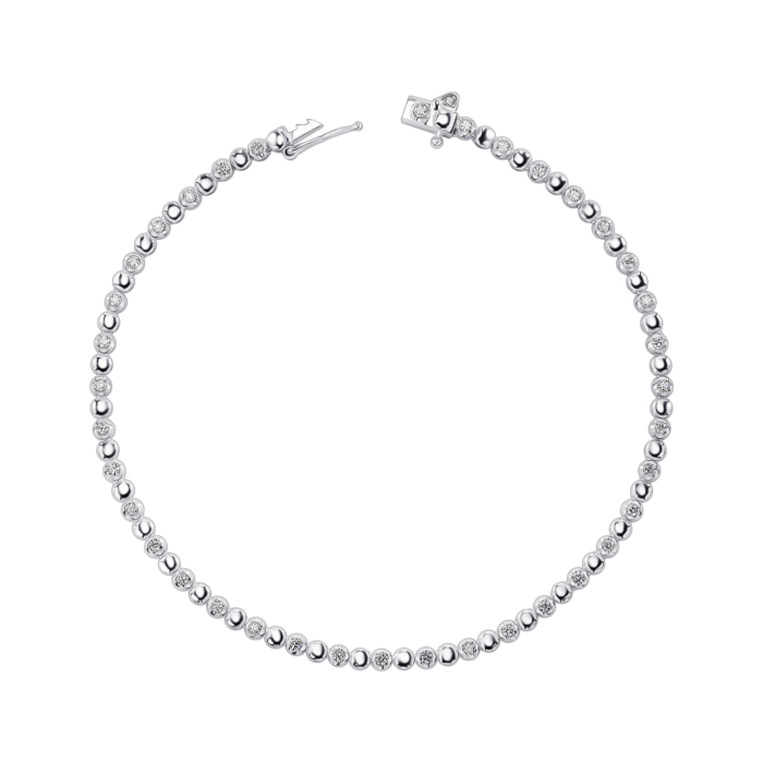 Золотой браслет с бриллиантами. Артикул 3024/02/1/8155