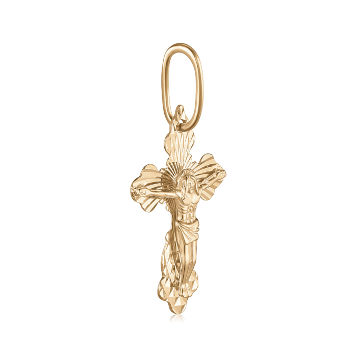 Золотой крестик. Распятие Христа.Артикул 30315-17/01/2