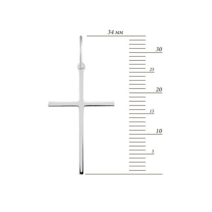 Срібна підвіска Хрестик. Артикул UG530324/12/1