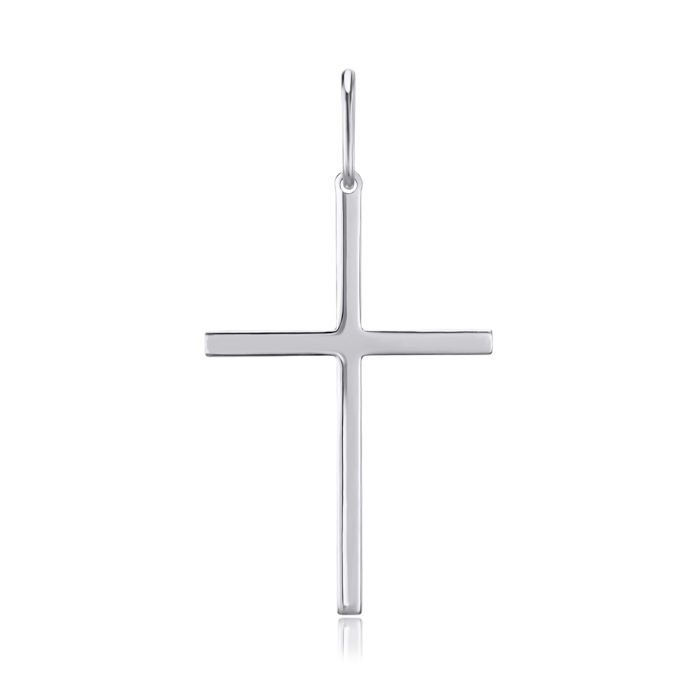 Серебряный крестик без вставки с30371/1