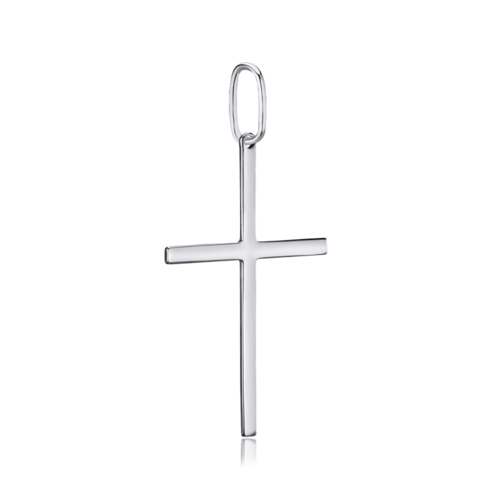 Серебряный крестик без вставки с30371/1