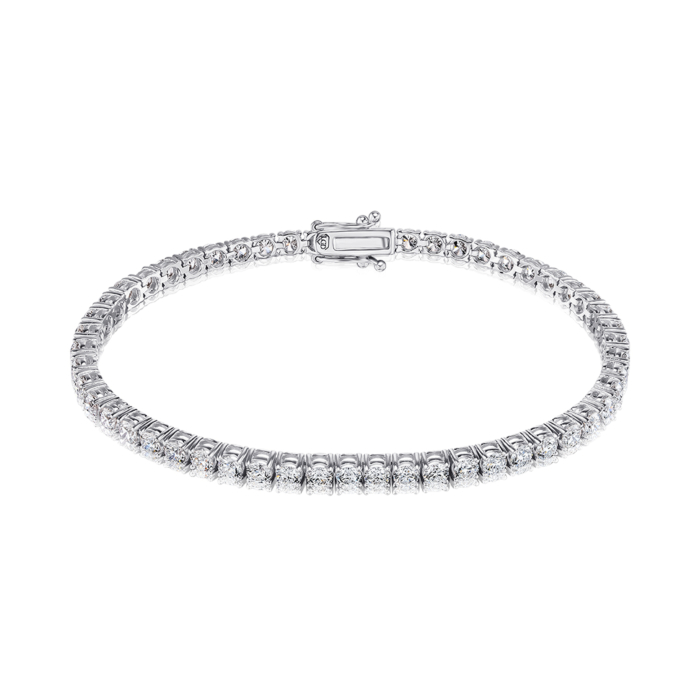 Золотой браслет с экобриллиантами. Артикул 3039-L/02/1/11919