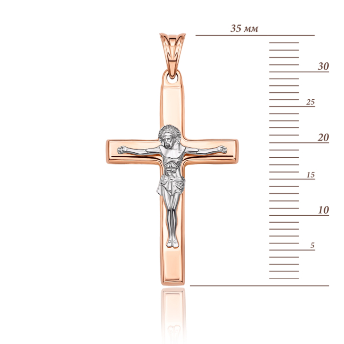 Золотий хрестик без вставки. Артикул 30392-1/01/1 (30392/1)