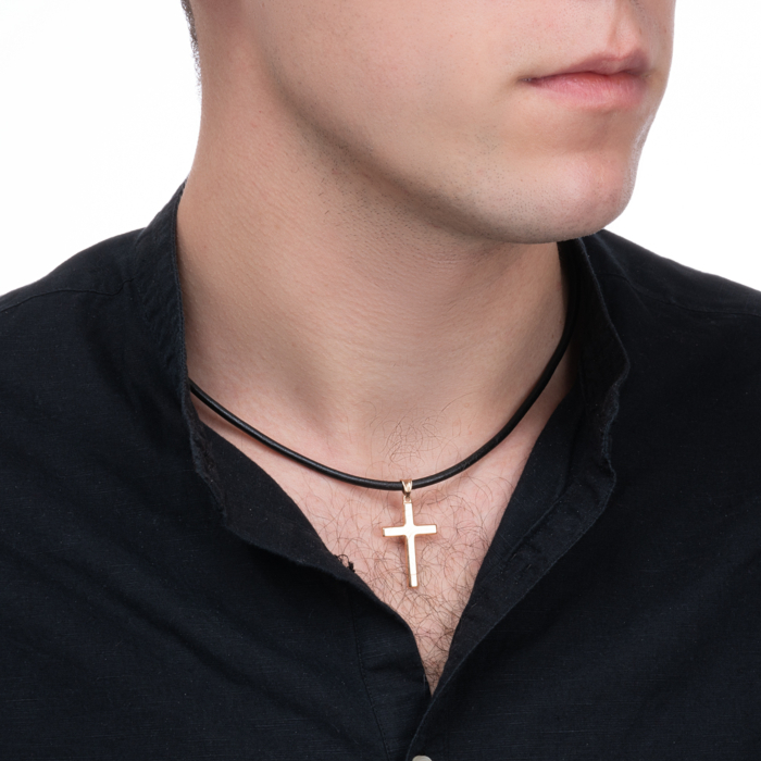 Золотой крестик без вставки. Артикул 30392-2/01/0 (30392/2)