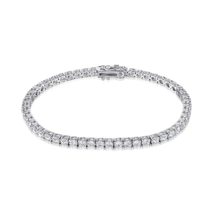 Золотой браслет с экобриллиантами. Артикул 3040-L/02/1/11919