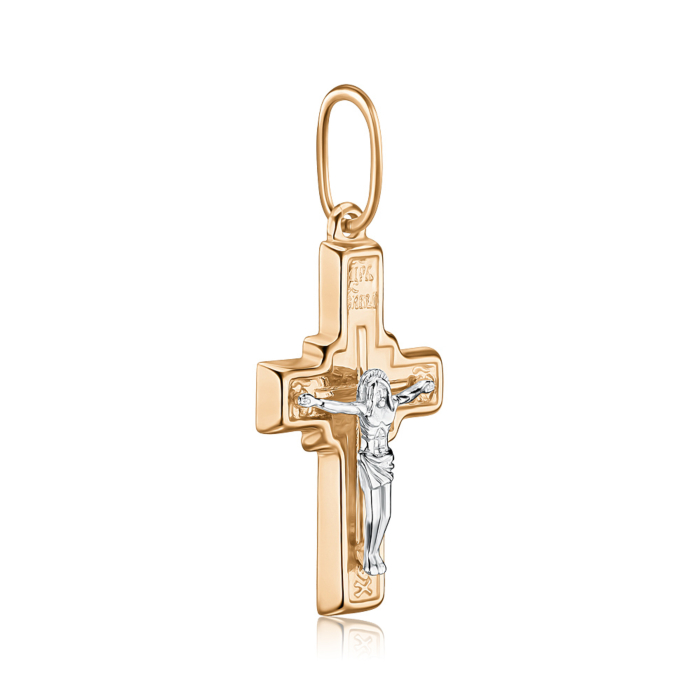 Золотий хрестик без вставки 30454-1/01/1