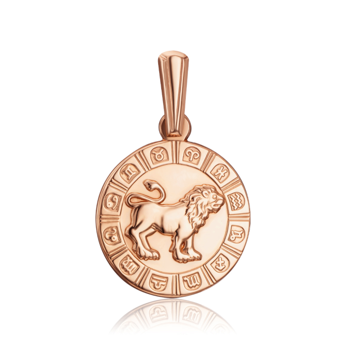 Золота підвіска "Лев". Артикул 30503/лв