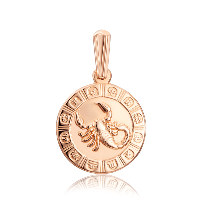 Золота підвіска «Скорпіон». Артикул 30503-8/01/0