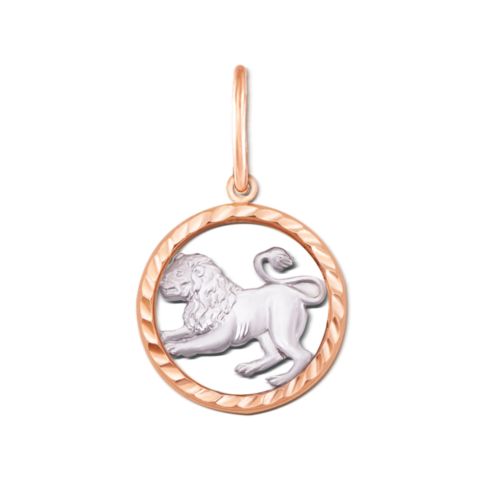 Золота підвіска «Лев». Артикул 30506/лв