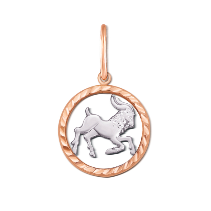 Золотая подвеска "Козерог". Артикул 30506/кз