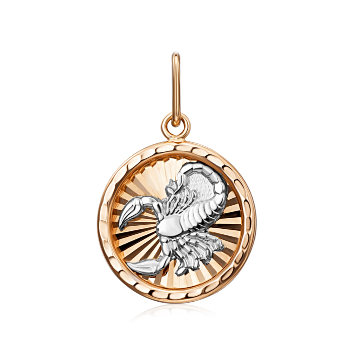 Золота підвіска Скорпіон. Артикул 30508-8/01/3