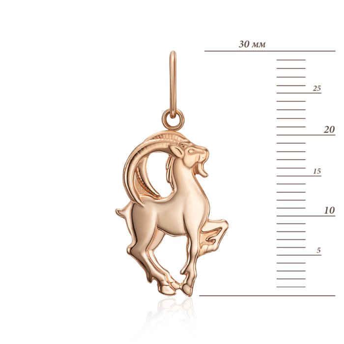 Золота підвіска Козеріг. Артикул 30509-10/01/0