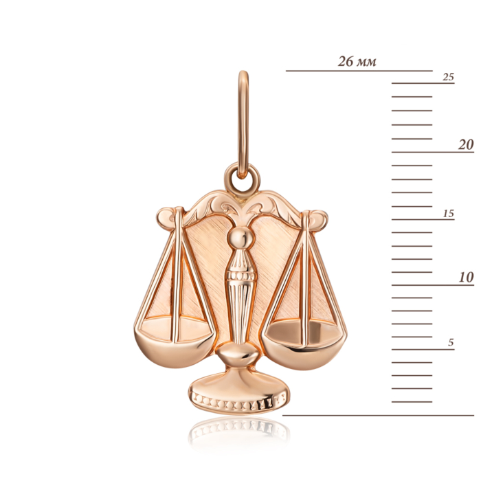 Золота підвіска Терези. Артикул 30509/тз