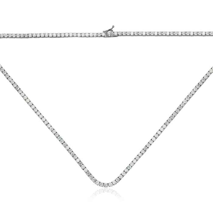 Золотое колье с экобриллиантами 3053-L/02/1/11900