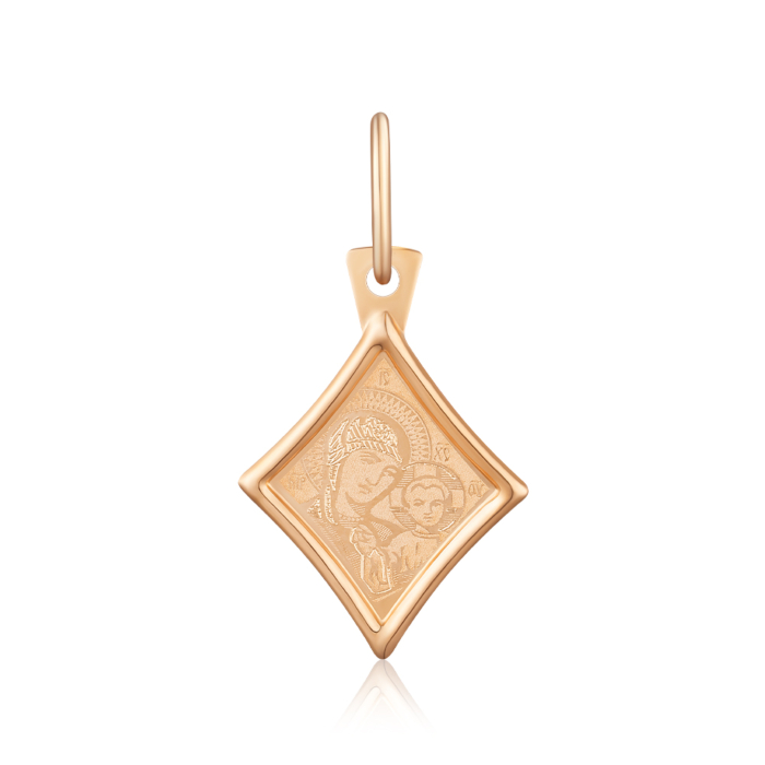 Золотая подвеска-ладанка. Артикул 30535-6/01/0