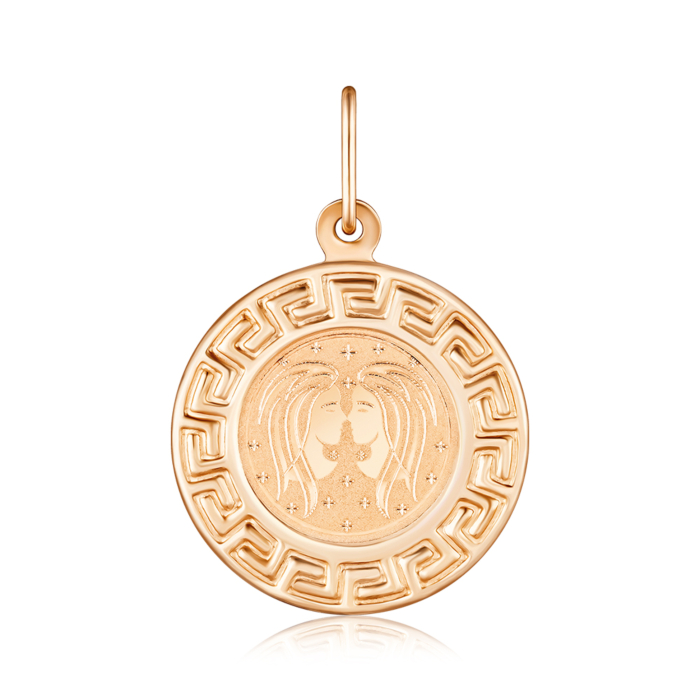 Золота підвіска-зодіак "Близнюки". Артикул 30561-3/01/0