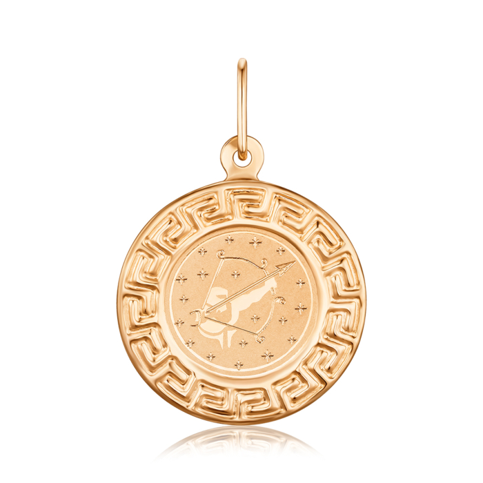 Золота підвіска-зодіак "Стрілець" 30561-9/01/0