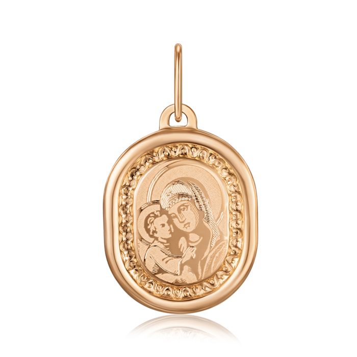 Золота підвіска-ладанка. Артикул 30593/3лгр