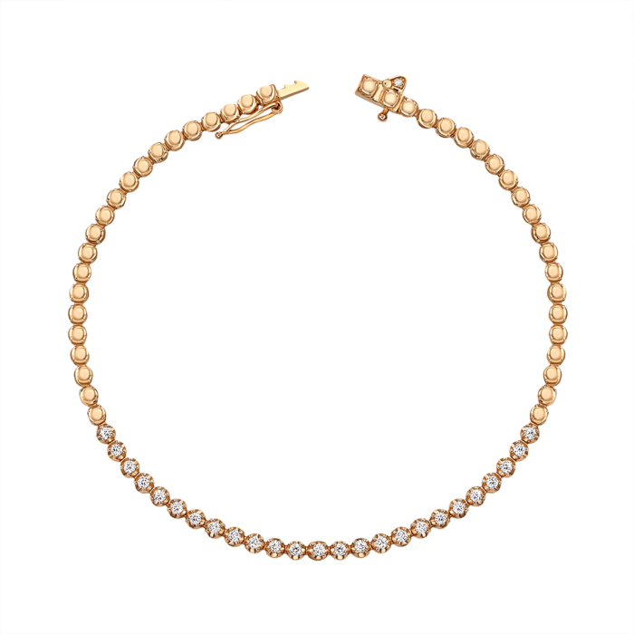 Золотой браслет с бриллиантами. Артикул 3062/01/0/11988