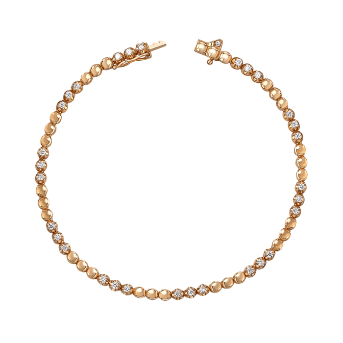 Золотий браслет з діамантами. Артикул 3064/01/0/11988