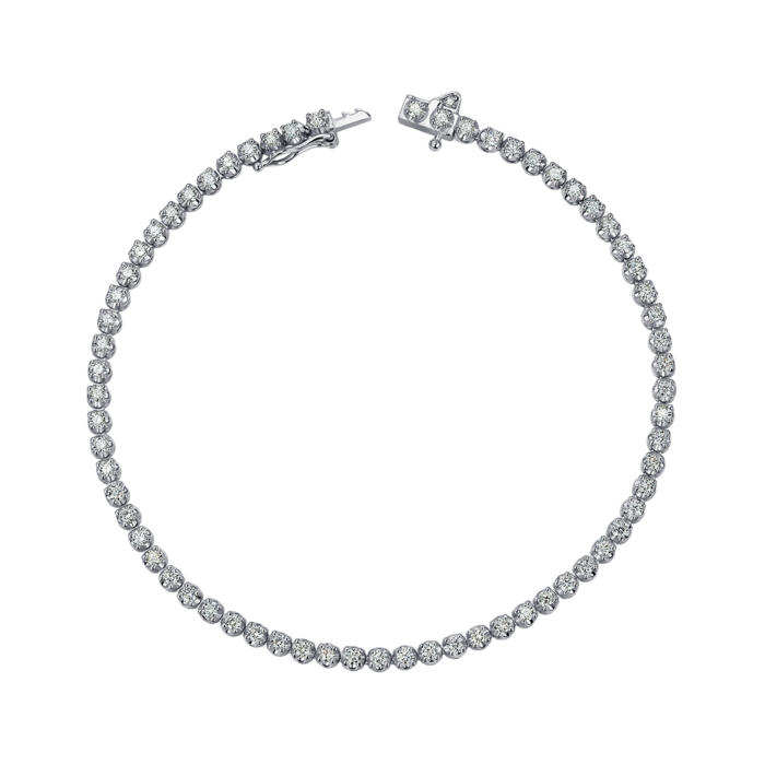 Золотий браслет з діамантами. Артикул 3072/02/1/11988